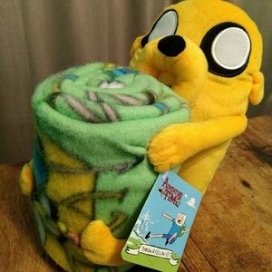 SOLD! Adventure Time throw and pillow set